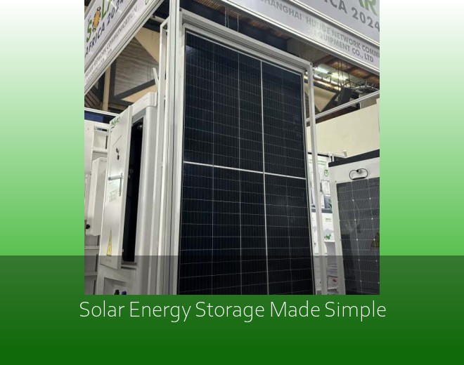 Solar Energy Storage Made Simple